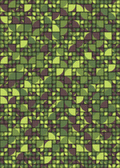 Abstract Geometric Pattern generative computational art illustration