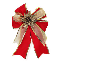 gift bow. Ribbon. Isolated on white background, clipping path included.