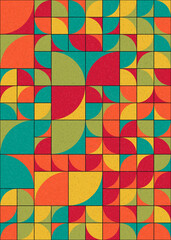 Abstract Geometric Pattern generative computational art illustration