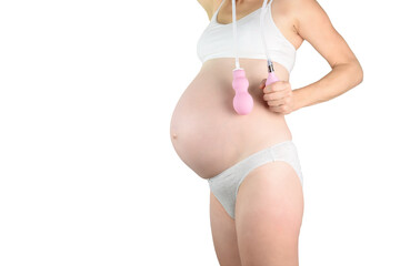 A Pelvic Floor Muscle Exercise device to prepare for the giving of birth. Prenatal preparation, prevention of perineal injuries and stress incontinence.