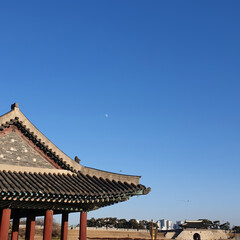 Fototapeta na wymiar korea traditional cultural and suwon