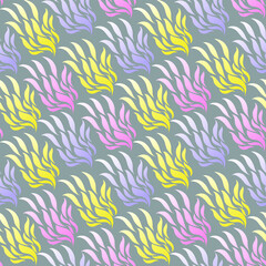 Seamless Pattern with fiery rays. Modern stylish texture. For print, Textile, wrapping, wallpaper, website, Banner. Simple digital drawing.