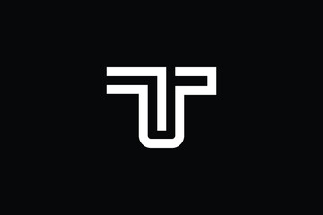 TU logo letter design on luxury background. UT logo monogram initials letter concept. TU icon logo design. UT elegant and Professional letter icon design on black background. T U UT TU