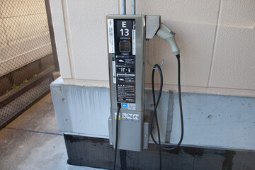 Charging spots for electric vehicles in Japan.