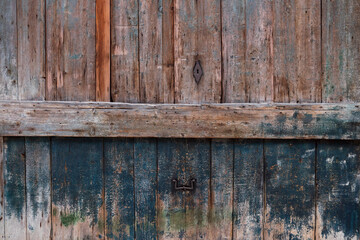 Painted wooden door weathered texture