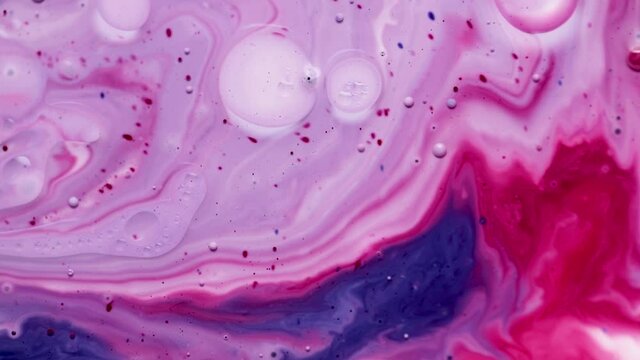 Color mix background macro paint whit circles and bubbles
