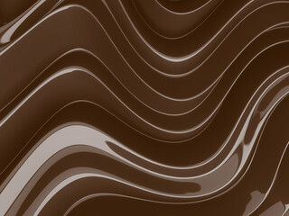 Melted choco mass. Chocolate waves background