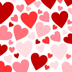 seamless pattern with red hearts. seamless background with hearts. seamless pattern with hearts