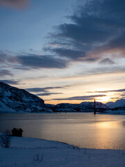 Brücke von Kafjord, Alta, Norwegen