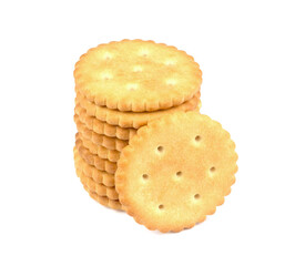 Fototapeta na wymiar Crispy cracker isolated on white background