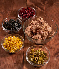 Ingredients for tuna salad