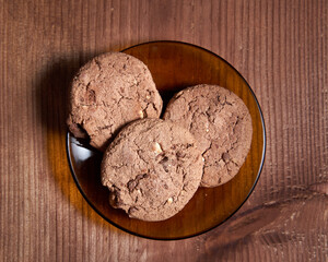 Brown coffee biscuits