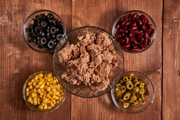 Ingredients for tuna salad