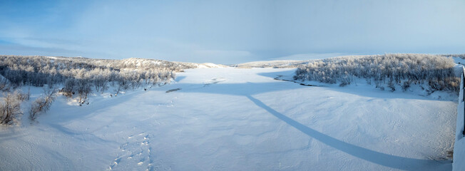 Fluss Mohkkenjavvi, Kautokeino, Norwegen