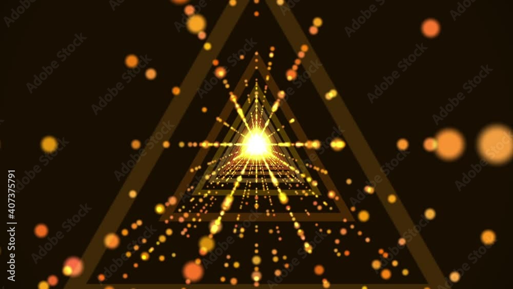 Wall mural isolated black background. an abstract tunnel of displacement in the universe. the speed of digital 