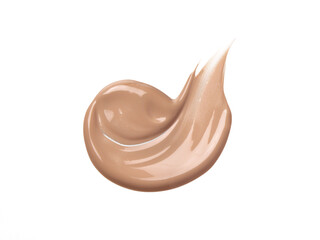 Liquid foundation isolated on white	
