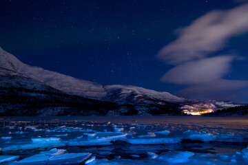 Fototapeta na wymiar Landschaft im Winter, Kommune Alta, Norwegen