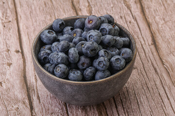 Ripe sweet tasty blueberries heap