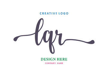 LQR lettering logo is simple, easy to understand and authoritative