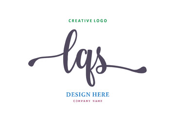 Fototapeta na wymiar LQS lettering logo is simple, easy to understand and authoritative