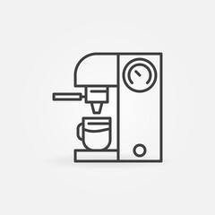 Coffeemaker vector concept icon or sign in line style