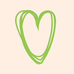 heart icon isolated on colored background