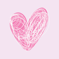 heart icon isolated on colored background