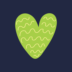 heart icon isolated on colored background