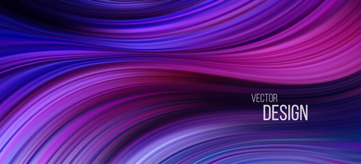Full color flow wave trendy background. Background for presentation, brochure, booklet, poster. Vector illustration