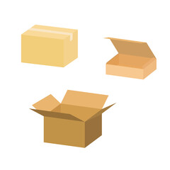 いろんなダンボールイラスト素材