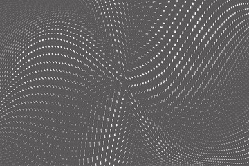 Spiral dark halftone dots pattern texture background
