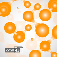 Abstract with yellow connection on white background for concept design. Business success concept. Internet technology. White background. Vector connect line