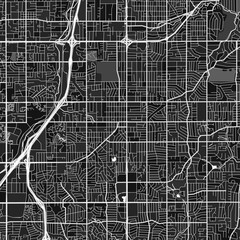 OverlandPark, UnitedStates dark vector art map