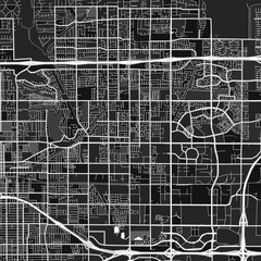 RanchoCucamonga, UnitedStates dark vector art map