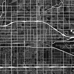 Ontario, UnitedStates dark vector art map