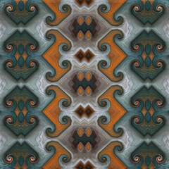 3d effect - abstract fractal pattern 