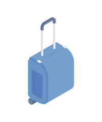 Colorful vector design of cartoon suitcase for travel concept