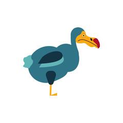 childish illustration of dodo bird on white background © robcartorres