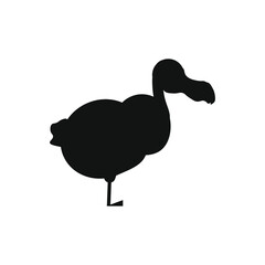 childish illustration of dodo bird on white background © robcartorres