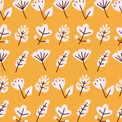 leaves line and fill style icon set background vector design