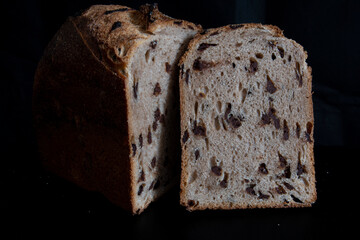 Close up photo of a loaf of bread