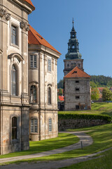 Fototapeta na wymiar Baroque cistercian Plasy monastery, Plzen region, Czech Republic