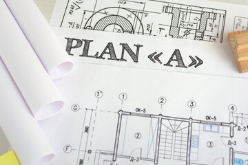 Architect (design) accessories on workspace