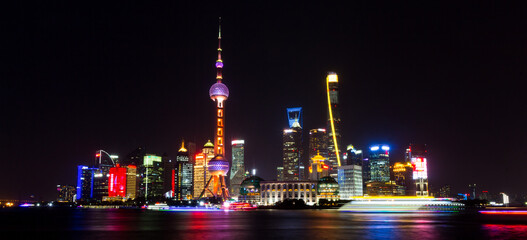 Fototapeta na wymiar Shanghai Skyline by night
