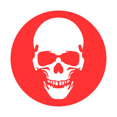 Anatomically correct human skull. Death skull or human skull  for games and websites