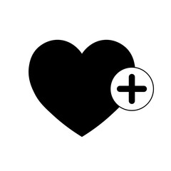 Obraz premium Simple illustration of heart icon for St. Valentines Day