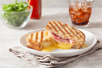 grilled ham and cheese sandwich