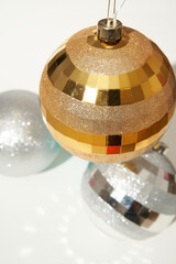 decorate christmas golden adorn ball 