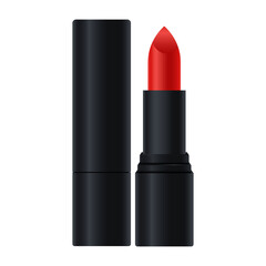 Realistic Lipstick Element On White Background.