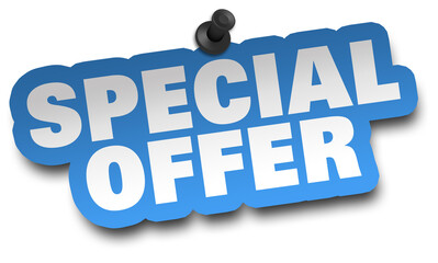 special offer concept 3d illustration isolated